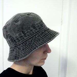 Washed Out Grey Bucket Hat